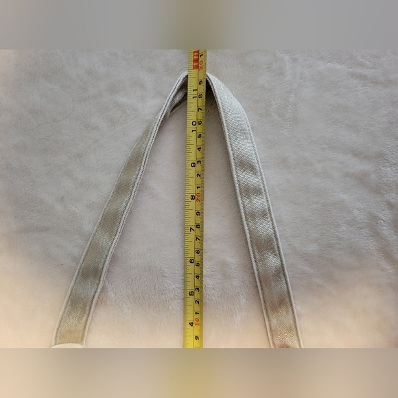 Victoria's Secret Summer Love Shimmer Canvas Sparkle Gold Tote Bag, Large Beach - Picture 8 of 8